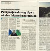 Prvi projekat ovog tipa u okviru Islamske zajednice