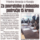 Za povratnike u dobojsko područje 15 krava