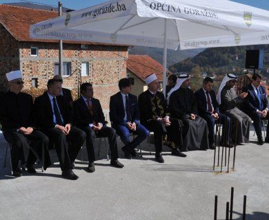 Svečanost u povodu nastavka radova na izgradnji džamije u džematu Obarak, MIZ Goražde