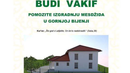 U nedjelju svečanost polaganja kamena temeljca za izgradnju mesdžida u Gornjoj Bijenji
