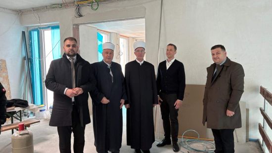 Muftija Fazlović posjetio vakufski centar u izgradnji u džematu Essen (IZB u Njemačkoj)