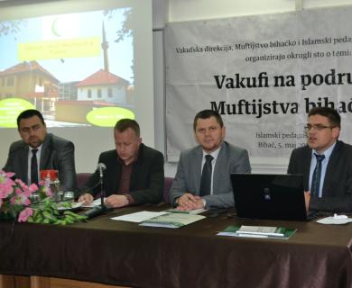 U okviru manifestacije „Dani vakufa“ u Bihaću održan okrugli sto na temu “Vakufi na području Muftijstva bihaćkog“