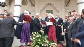 Predsjednik Turske Erdogan i reisu-l-ulema Kavazović svečano otvorili Baščaršijsku džamiju