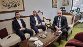 Direktor Uprave za vanjske poslove i dijasporu Muhamed Jusić primio novog direktora Vakufske direkcije Husu Salihovića u radnu posjetu