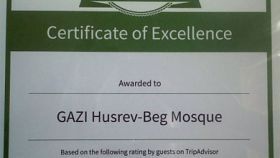 „TripAdvisor Certificate of Excellence 2014“ Gazi Husrev-begovoj džamiji