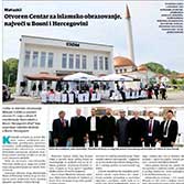 Otvoren Centar za islamsko obrazovanje, najveći u Bosni i Hercegovini