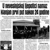 U nevesinjskoj ljepotici namaz klanjan prvi put nakon 24 godine