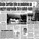 Dvije čaršije bile su podaleko pa veziri napraviše dvije sahat-kule