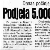 Podjela 5000 ramazanskih paketa