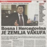 Bosna i Hercegovina je zemlja vakufa