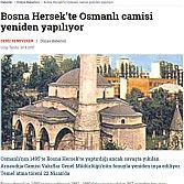 Bosna Hersek'te Osmanli camisi yeniden yapiliyor