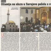 Džamija na ulazu u Sarajevo počela sa radom