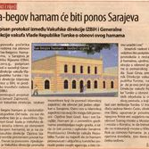 Isa-begov hamam će biti ponos Sarajeva
