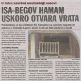 Isa-begov hamam uskoro otvara vrata