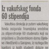 Iz vakufskog fonda 60 stipendija