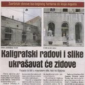 Kaligrafski radovi i slike ukrašavat će zidove