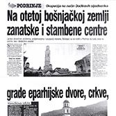 Na otetoj bošnjačkoj zemlji grade eparhijske dvore, crkve, zanatske i stambene centre