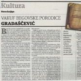 Nove knjige: Vakuf begovske porodice Gradaščević