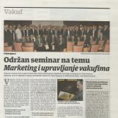 Održan seminar o marketingu i upravljanju vakufima