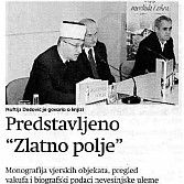 Predstavljeno "Zlatno polje"