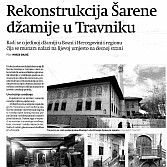 Rekonstrukcija Šarene džamije u Travniku