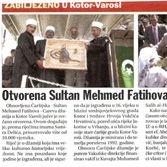 Otvorena Sultan Mehmed Fatihova džamija