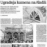 Ugradnja kamena na Aladži