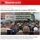 Otvorena Kuvajtska džamija vrijedna 700.000 KM