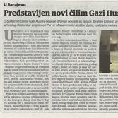 Predstavljen novi ćilim Gazi Husrev-begove džamije