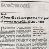 Nakon više od 400 godina prvi put otvorena nova džamija u gradu