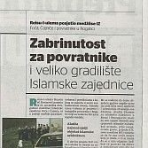 Zabrinutost za povratnike i veliko gradilište Islamske zajednice