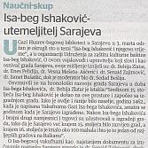 Isa-beg Ishaković - utemeljitelj Sarajeva