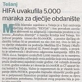 HIFA uvakufila 5000 maraka za dječije obdanište