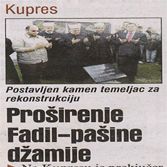 Proširenje Fadil-pašine džamije