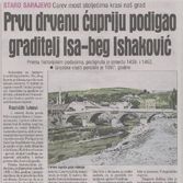 Prvu drvenu ćupriju podigao graditelj Isa-beg Ishaković