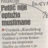 Puljić nije optuzio muslimane