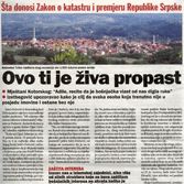 Šta donosi zakon o katastru i premjeru Republike Srpske