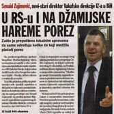 U RS-u i na džamijske hareme porez