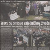 Vraća se smisao zajedničkog života