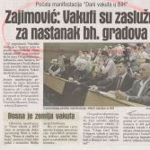 Zajimović - Vakufi su zaslužni za nastanak bh. gradova