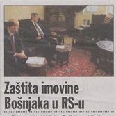 Zaštita imovine Bošnjaka u RS