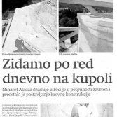 Zidamo dnevno po red na kupoli